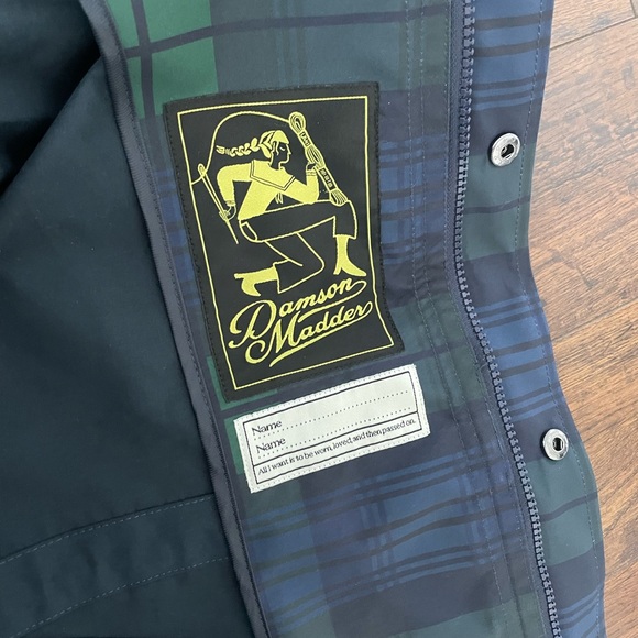 Liu Shower Proof Raincoat - Navy Check Damson Madder - Picture 6 of 7